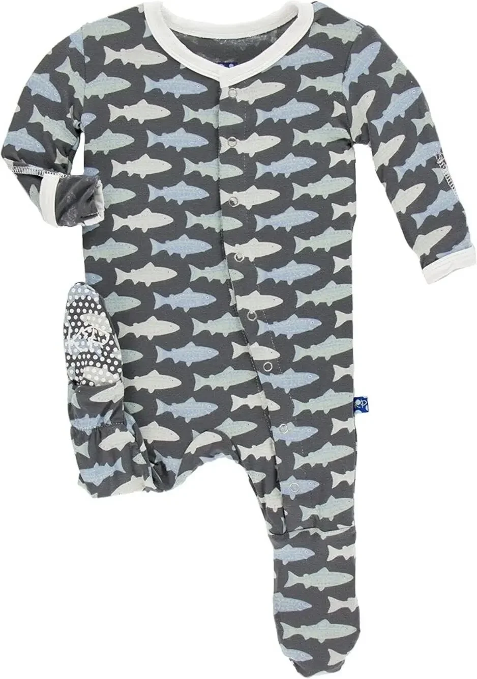 KicKee Pants Little Boys Stone Trout Footie